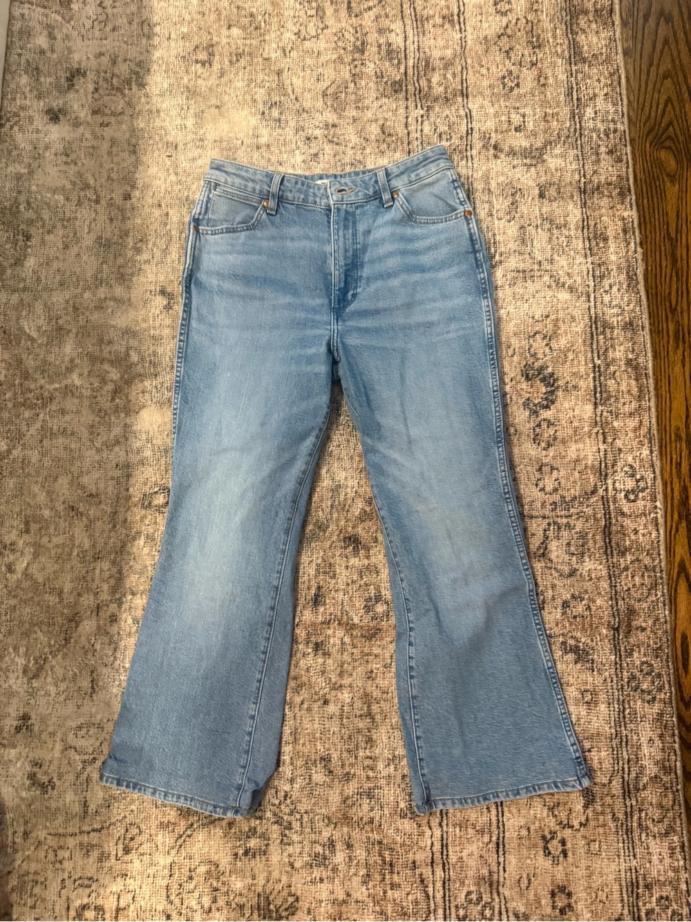 Wrangler Light Blue Wide Leg Jeans